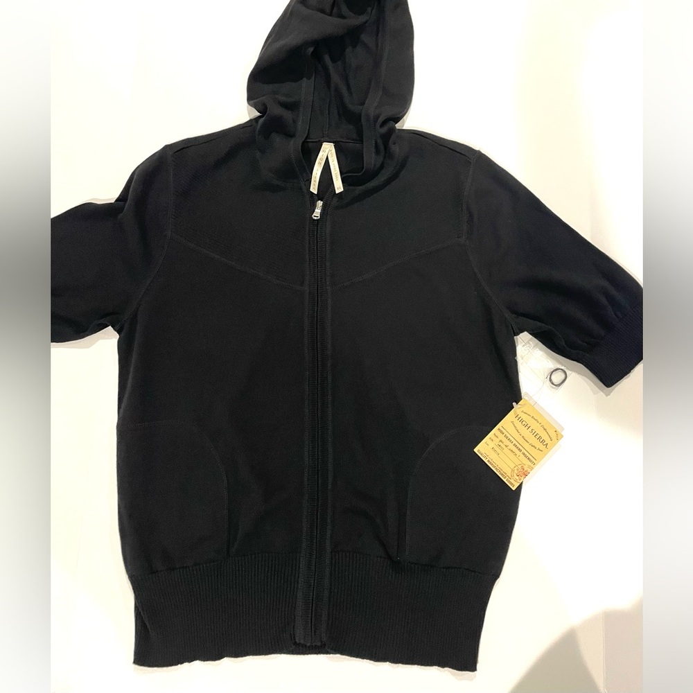 NWT High Sierra Women's Short Sleeve hoodie, Full Zip Sz XL